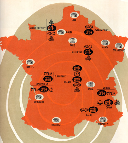 Usines Navarre en France en 1955